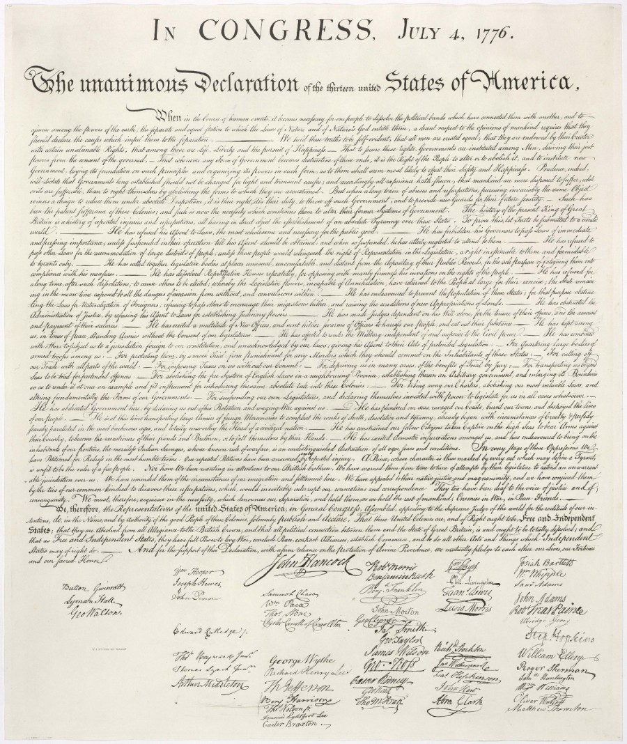 The Unanimous Declaration of the Thirteen United States of America