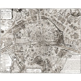 Map Of Paris 1705